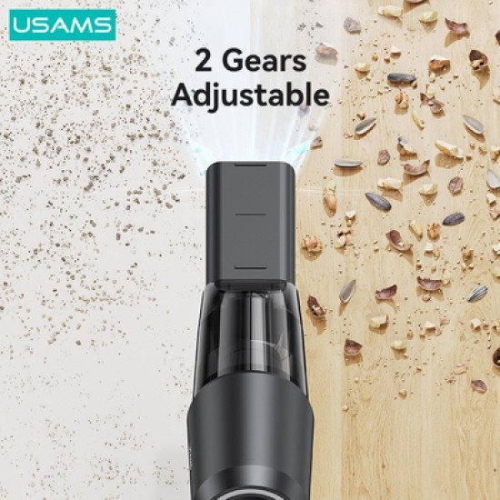 Usams 2 Σε 1 Σκουπάκι Χειρός & Air Duster Zb291, 60W, 4000Mah, Μαύρο Usams 2 Σε 1 Σκουπάκι Χειρός & Air Duster Zb291, 60W, 4000Mah, Μαύρο