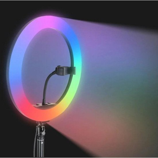 Φωτιστικό Δαχτυλίδι Led Zd67D Με Τρίποδα, Φ30Cm, 11W, Rgb Φωτιστικό Δαχτυλίδι Led Zd67D Με Τρίποδα, Φ30Cm, 11W, Rgb