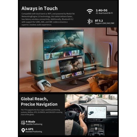 Teclast Tablet T70, 14", 8/256Gb, 4G, Android 14, 10000Mah, Μπλε