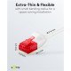 Goobay Καλώδιο Δικτύου 71549, Cat 6 U/Utp, Slim, Copper, 250Mhz, 0.15M, Λευκό Goobay Καλώδιο Δικτύου 71549, Cat 6 U/Utp, Slim, Copper, 250Mhz, 0.15M, Λευκό