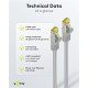 Goobay Καλώδιο Δικτύου 91567, Cat 7 S/Ftp, Copper, 500Mhz, 0.50M, Γκρι Goobay Καλώδιο Δικτύου 91567, Cat 7 S/Ftp, Copper, 500Mhz, 0.50M, Γκρι