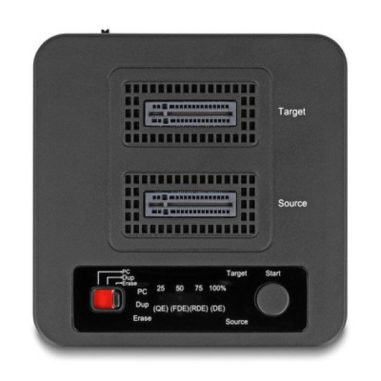 Delock Docking Station Για M.2 Nvme Ssd 64300, 2 Θέσεων, 20Gbps, Clone/Erase Function, Μαύρο Delock Docking Station Για M.2 Nvme Ssd 64300, 2 Θέσεων, 20Gbps, Clone/Erase Function, Μαύρο