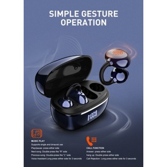 Ldnio Earphones Με Θήκη Φόρτισης T09, Ows, Φ10Mm, 35/400Mah, Μπλε Ldnio Earphones Με Θήκη Φόρτισης T09, Ows, Φ10Mm, 35/400Mah, Μπλε