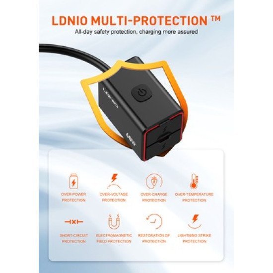 Ldnio Φορτιστής Μοτοσυκλέτας C108 Με Καλώδιο, Usb/Usb-C, 60W, Μαύρος Ldnio Φορτιστής Μοτοσυκλέτας C108 Με Καλώδιο, Usb/Usb-C, 60W, Μαύρος