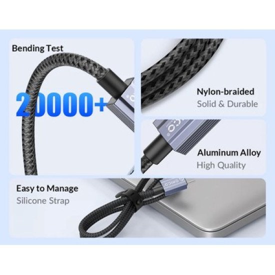 Orico Καλώδιο Lightning Σε Usb Gqa12, 2.4A, 480Mbps, 1M, Μαύρο Orico Καλώδιο Lightning Σε Usb Gqa12, 2.4A, 480Mbps, 1M, Μαύρο