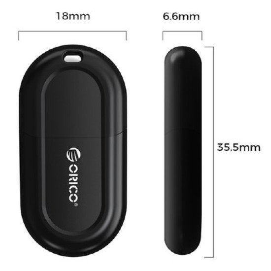 Orico Usb Αντάπτορας Bluetooth 5.3 Bta-53, Μαύρος Orico Usb Αντάπτορας Bluetooth 5.3 Bta-53, Μαύρος
