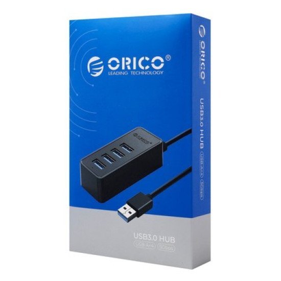 Orico Usb Hub W5P-U3, 4X Θυρών, Usb 3.0, 5Gbps, Usb Σύνδεση, 1M Καλώδιο, Μαύρο Orico Usb Hub W5P-U3, 4X Θυρών, Usb 3.0, 5Gbps, Usb Σύνδεση, 1M Καλώδιο, Μαύρο