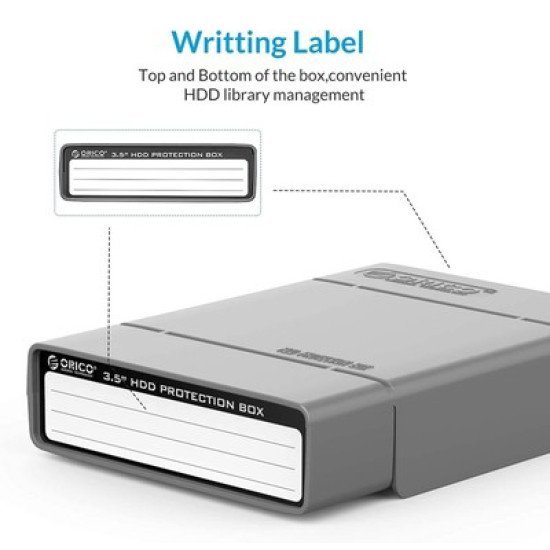 Orico Θήκη Προστασίας Για 3.5" Hdd Php35-V1, Γκρι Orico Θήκη Προστασίας Για 3.5" Hdd Php35-V1, Γκρι