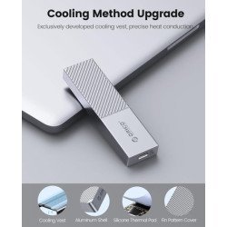 Orico Θήκη Για M.2 Nvme Ssd M206C3-G2, 10Gbps, Γκρι