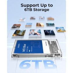 Orico Θήκη Για 2.5" Sata Hdd/Ssd 2139U3, 5Gbps, Διάφανη