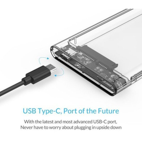 Orico Θήκη Για 2.5" Sata Hdd/Ssd 2139C3, 5Gbps, Διάφανη Orico Θήκη Για 2.5" Sata Hdd/Ssd 2139C3, 5Gbps, Διάφανη