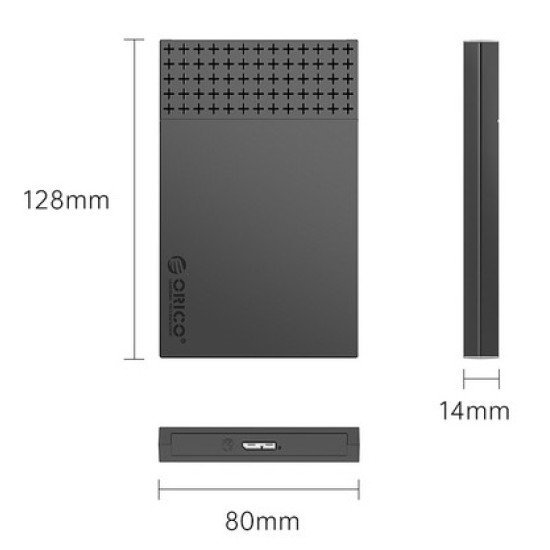 Orico Θήκη Για 2.5" Sata Hdd/Ssd 2526U3-V1, 5Gbps, Μαύρη Orico Θήκη Για 2.5" Sata Hdd/Ssd 2526U3-V1, 5Gbps, Μαύρη