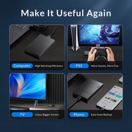 Orico Θήκη Για 2.5" Sata Hdd/Ssd 2526U3-V1, 5Gbps, Μαύρη Orico Θήκη Για 2.5" Sata Hdd/Ssd 2526U3-V1, 5Gbps, Μαύρη
