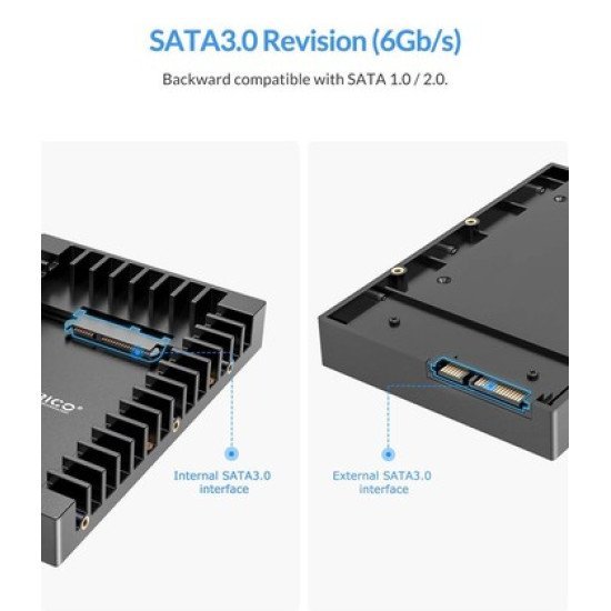 Orico Tray 3.5" Για 2.5" Hdd/Ssd 1125Ss-V1, 6Gbps, Μαύρο Orico Tray 3.5" Για 2.5" Hdd/Ssd 1125Ss-V1, 6Gbps, Μαύρο
