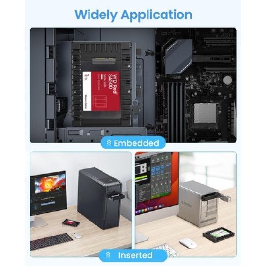 Orico Tray 3.5" Για 2.5" Hdd/Ssd 1125Ss-V1, 6Gbps, Μαύρο Orico Tray 3.5" Για 2.5" Hdd/Ssd 1125Ss-V1, 6Gbps, Μαύρο