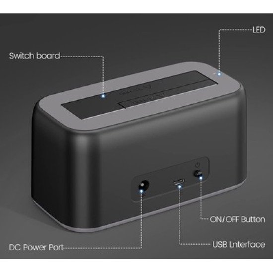 Orico Docking Station Για 2.5" Ή 3.5" Sata Hdd/Ssd 6819C3-V1, 5Gbps, Μαύρο Orico Docking Station Για 2.5" Ή 3.5" Sata Hdd/Ssd 6819C3-V1, 5Gbps, Μαύρο