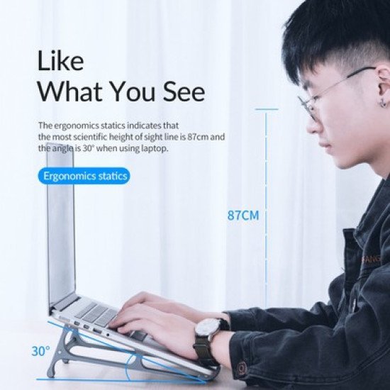 Orico Βάση Για Laptop Ma15, 11-17.4", Μεταλλική, Γκρι Orico Βάση Για Laptop Ma15, 11-17.4", Μεταλλική, Γκρι
