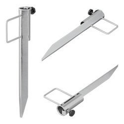 Proplus Βάση Ομπρέλας Παραλίας 360816 Για Κοντάρι Διαμέτρου 31-35Mm, Μεταλλική, Ασημί Proplus Βάση Ομπρέλας Παραλίας 360816 Για Κοντάρι Διαμέτρου 31-35Mm, Μεταλλική, Ασημί