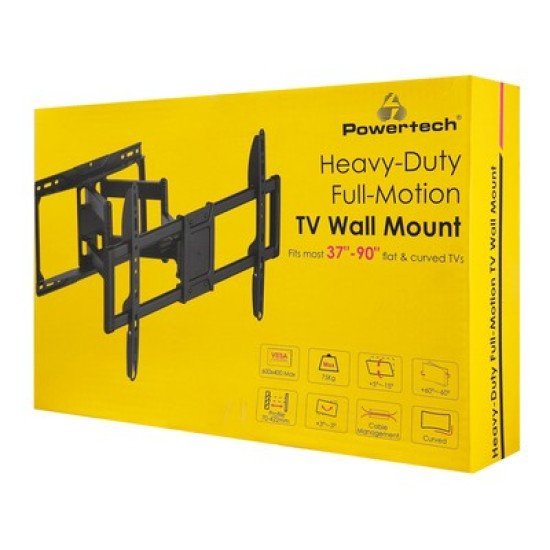 Powertech Επιτοίχια Βάση Τηλεόρασης Pt-1423, 37-90", 75Kg, Heavy Duty, Full Motion Powertech Επιτοίχια Βάση Τηλεόρασης Pt-1423, 37-90", 75Kg, Heavy Duty, Full Motion