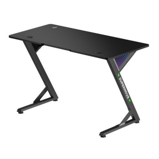 Brateck Gaming Γραφείο Gmd14-1 Με Rgb Φωτισμό, 120X60X75Cm, Μαύρο