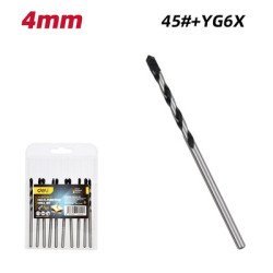 Deli Σετ Τρυπάνια Dh-Bwz004-E1 Για Τοίχο/Μέταλλο/Ξύλο, 45# Yg6X, 4X80Mm, Κυλινδρικό, 10Τμχ Deli Σετ Τρυπάνια Dh-Bwz004-E1 Για Τοίχο/Μέταλλο/Ξύλο, 45# Yg6X, 4X80Mm, Κυλινδρικό, 10Τμχ