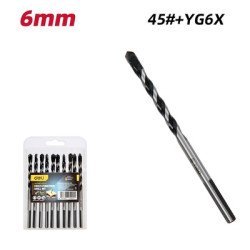 Deli Σετ Τρυπάνια Dh-Bwz006-E1 Για Τοίχο/Μέταλλο/Ξύλο, 45# Yg6X, 6X100Mm, Τρίπλευρο, 10Τμχ Deli Σετ Τρυπάνια Dh-Bwz006-E1 Για Τοίχο/Μέταλλο/Ξύλο, 45# Yg6X, 6X100Mm, Τρίπλευρο, 10Τμχ