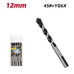 Deli Σετ Τρυπάνια Dh-Bwz012-E1 Για Τοίχο/Μέταλλο/Ξύλο, 45# Yg6X, 12X120Mm, Τρίπλευρο, 5Τμχ Deli Σετ Τρυπάνια Dh-Bwz012-E1 Για Τοίχο/Μέταλλο/Ξύλο, 45# Yg6X, 12X120Mm, Τρίπλευρο, 5Τμχ