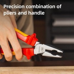 Deli Πένσα Ηλεκτρολόγου Dl512008 Με Αντιολισθητικές Λαβές, Vde 1000V, 200Mm Deli Πένσα Ηλεκτρολόγου Dl512008 Με Αντιολισθητικές Λαβές, Vde 1000V, 200Mm