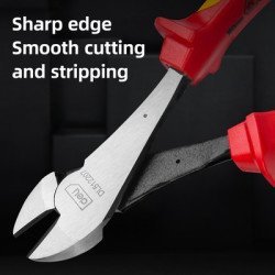 Deli Πλαγιοκόφτης Ηλεκτρολόγου Dl512207 Με Αντιολισθητικές Λαβές, Vde 1000V, Heavy Duty, 180Mm Deli Πλαγιοκόφτης Ηλεκτρολόγου Dl512207 Με Αντιολισθητικές Λαβές, Vde 1000V, Heavy Duty, 180Mm