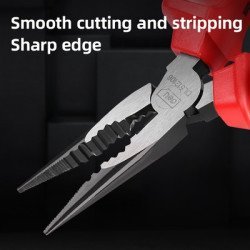 Deli Μυτοτσίμπιδο Ίσιο Ηλεκτρολόγου Dl512106 Με Αντιολισθητικές Λαβές, Vde 1000V, 160Mm Deli Μυτοτσίμπιδο Ίσιο Ηλεκτρολόγου Dl512106 Με Αντιολισθητικές Λαβές, Vde 1000V, 160Mm