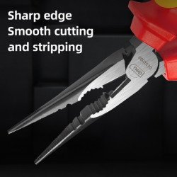 Deli Μυτοτσίμπιδο Ίσιο Ηλεκτρολόγου Dl512108 Με Αντιολισθητικές Λαβές, Vde 1000V, 200Mm Deli Μυτοτσίμπιδο Ίσιο Ηλεκτρολόγου Dl512108 Με Αντιολισθητικές Λαβές, Vde 1000V, 200Mm