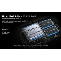 Ulefone Smartphone Armor X16, 6.56", 6/128Gb, 10360Mah, Ip68/Ip69K/Mil-Std-810H, Μαύρο