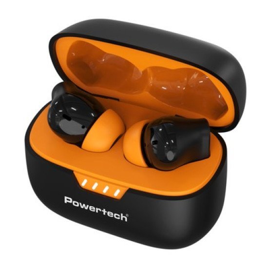 Powertech Earphones Με Θήκη Φόρτισης Pt-1431, True Wireless, 40/400Mah, Anc & Enc, Μαύρα Powertech Earphones Με Θήκη Φόρτισης Pt-1431, True Wireless, 40/400Mah, Anc & Enc, Μαύρα