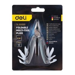 Deli Πολυεργαλείο 12 Σε 1 Dl555101, Πτυσσόμενο, 105Mm Deli Πολυεργαλείο 12 Σε 1 Dl555101, Πτυσσόμενο, 105Mm