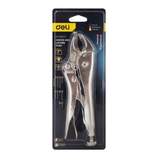 Deli Πένσα Γκριπ Dl109107Z, 180Mm