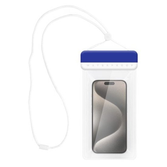 Powertech Αδιάβροχη Θήκη Smartphone Mob-2013, Ipx8, Μπλε-Λευκή Powertech Αδιάβροχη Θήκη Smartphone Mob-2013, Ipx8, Μπλε-Λευκή