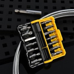 Deli Σετ Μύτες Κατσαβιδιού Dl251201 Με Αντάπτορα, Μαγνητικές, 15Τμχ Deli Σετ Μύτες Κατσαβιδιού Dl251201 Με Αντάπτορα, Μαγνητικές, 15Τμχ