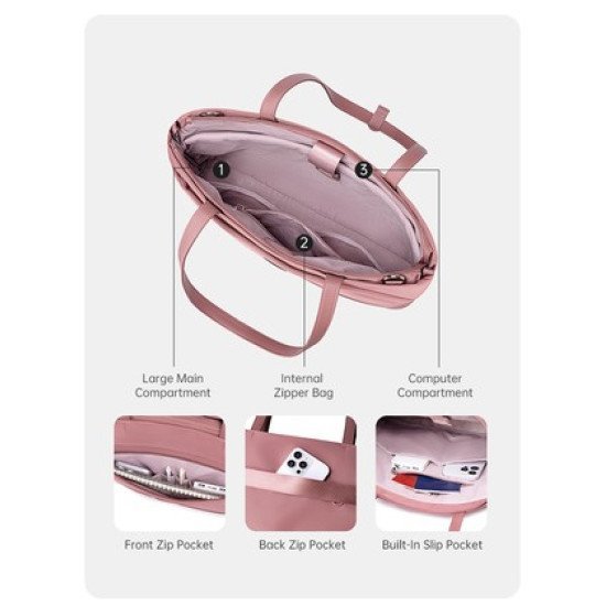 Chantria Γυναικεία Τσάντα Ώμου Cb00789 Για Laptop 15.6", 12L, Μωβ Chantria Γυναικεία Τσάντα Ώμου Cb00789 Για Laptop 15.6", 12L, Μωβ