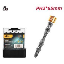 Deli Σετ Μύτες Κατσαβιδιού Dl255065 Για Δραπανοκατσάβιδο, Διπλή Κεφαλή, Ph2X65Mm, Με Μαγνητικό Ring, 10Τμχ Deli Σετ Μύτες Κατσαβιδιού Dl255065 Για Δραπανοκατσάβιδο, Διπλή Κεφαλή, Ph2X65Mm, Με Μαγνητικό Ring, 10Τμχ