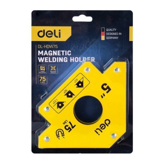 Deli Μαγνητική Γωνία Συγκόλλησης Dl-Hdw75 Με 45°/90°/135° Γωνίες, 5", 34Kg Deli Μαγνητική Γωνία Συγκόλλησης Dl-Hdw75 Με 45°/90°/135° Γωνίες, 5", 34Kg