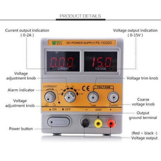 Best Power Supply Bst-1502Dd, 12V