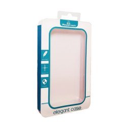 POWERTECH θήκη Magnet Leather Slide για smartphone έως 7.5x15.5cm, ασημί