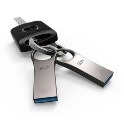 Silicon Power Usb Flash Drive Jewel 80, 64Gb, Usb 3.1, Titanium