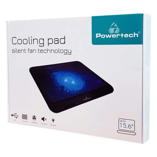 Powertech Βάση & Ψύξη Laptop Pt-740 Έως 15.6", 125Mm Fan, Led, Μαύρο Powertech Βάση & Ψύξη Laptop Pt-740 Έως 15.6", 125Mm Fan, Led, Μαύρο