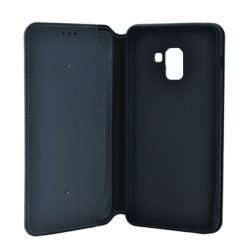 Powertech Θήκη Slim Leather Για Samsung A8 Plus 2018, Γκρι Powertech Θήκη Slim Leather Για Samsung A8 Plus 2018, Γκρι