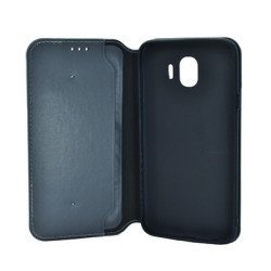 Powertech Θήκη Slim Leather Για Samsung J4 2018, Γκρι Powertech Θήκη Slim Leather Για Samsung J4 2018, Γκρι