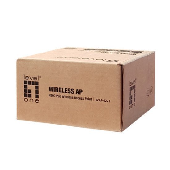 Levelone Poe Access Point N300 Wap-6221, Wifi, 300Mbps, Ver.2.0