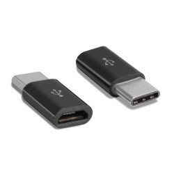Αντάπτορας Ancus HiConnect Micro-USB σε USB-C Μαύρος υποστηρίζει μόνο φόρτιση