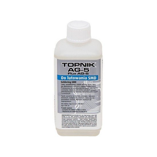 Υγρό Flux TermoPasty Topnik AG-5 με Αλκοόλη 100ml με Βουρτσάκι Κατάλληλο για Ηλεκτρονικά Κυκλώματα SMD