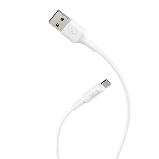 Καλώδιο σύνδεσης Hoco X25 USB σε Micro USB Fast Charging 2.0A Λευκό 1m